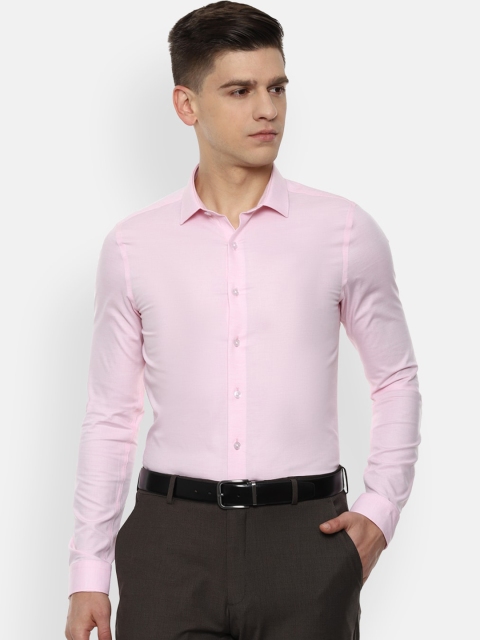 

Louis Philippe Men Pink Slim Fit Opaque Formal Shirt