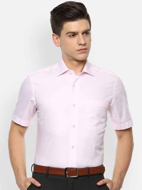 

Louis Philippe Gods & Kings Men Pink Opaque Formal Shirt