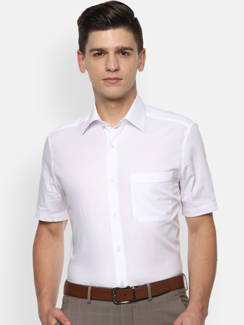 

Louis Philippe Men White Opaque Pure Cotton Formal Shirt