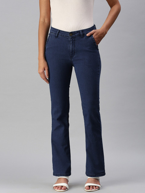 

abof Women Blue Bootcut Fit Mid-Rise Clean Look Stretchable Jeans