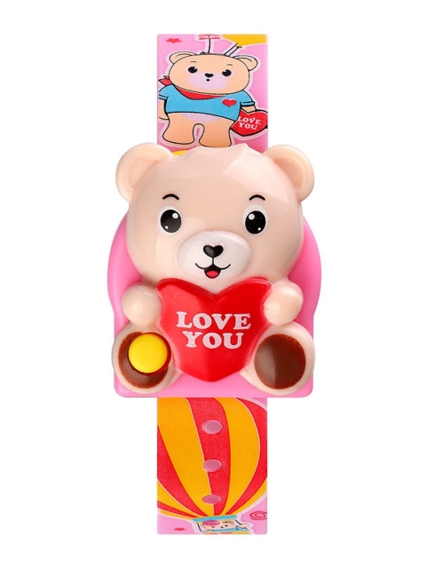 

Skmei Unisex Kids Pink Embellished Dial & Pink Straps Analogue Watch Skmei_1748_Pink