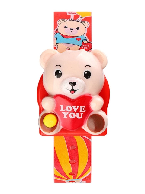 

Skmei Kids Yellow Embellished Dial & Red Straps Analogue Watch Skmei_1748_Red