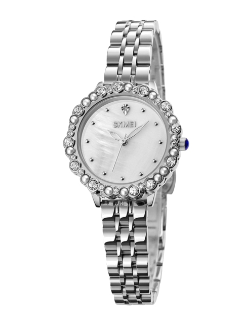 

Skmei Women Silver-Toned Dial & Silver Toned Straps Analogue Watch Skmei_1799_Silver