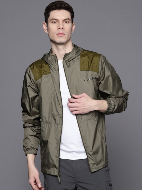 

Columbia Men Green Flashback Windbreaker Rain Jacket