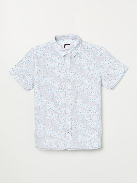 

Fame Forever by Lifestyle Boys White Opaque Printed Casual Shirt