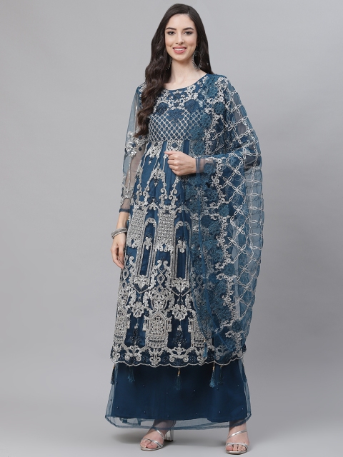 

Readiprint Fashions Blue Embroidered Unstitched Dress Material