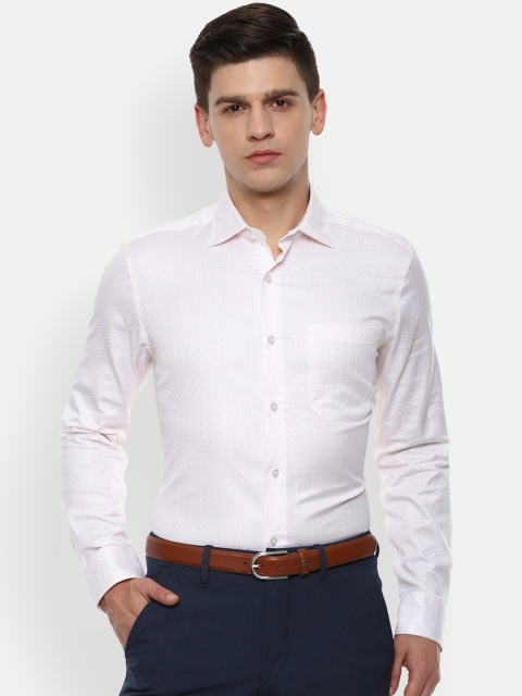 

Louis Philippe Gods & Kings Men Cream-Coloured Opaque Formal Shirt