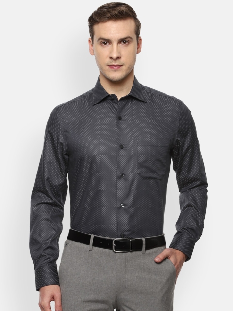 

Louis Philippe Men Grey Opaque Formal Shirt