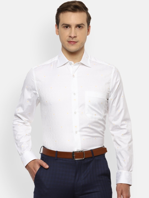 

Louis Philippe Gods & Kings Men White Opaque Formal Shirt