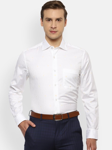

Louis Philippe Gods & Kings Men White Opaque Formal Shirt