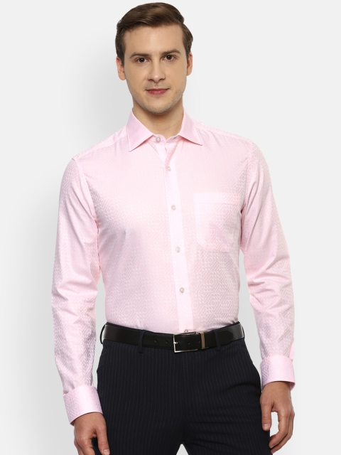 

Louis Philippe Gods & Kings Men Pink Opaque Formal Shirt