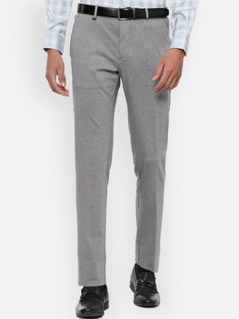 

Van Heusen Men Grey Slim Fit Formal Trousers
