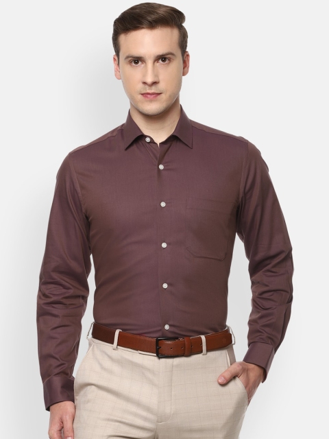 

Louis Philippe Men Maroon Slim Fit Opaque Formal Shirt