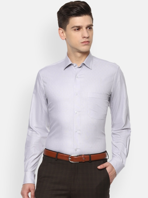 

Louis Philippe Men Grey Slim Fit Opaque Formal Shirt