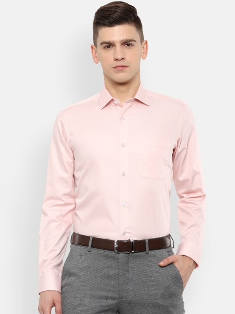 

Louis Philippe Men Pink Slim Fit Opaque Formal Shirt