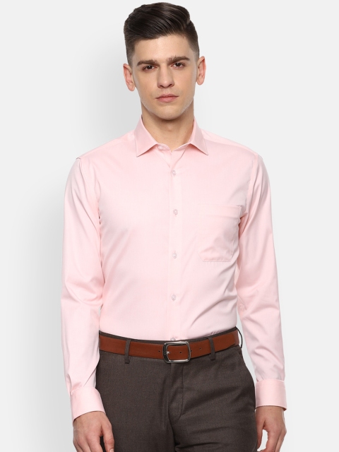 

Louis Philippe Men Pink Slim Fit Opaque Formal Shirt