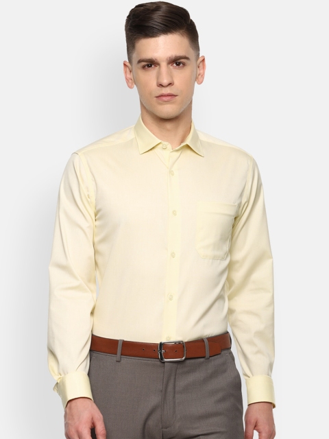 

Louis Philippe Men Yellow Slim Fit Opaque Formal Shirt