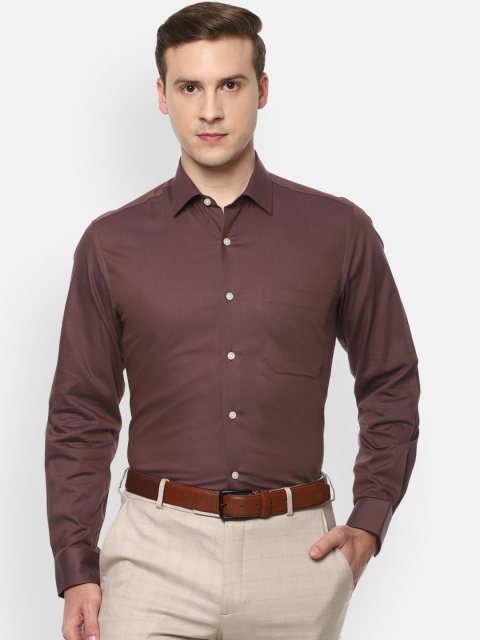 

Louis Philippe Men Maroon Slim Fit Opaque Formal Shirt