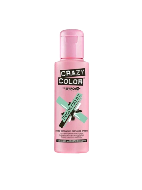

CRAZY COLOR Semi Permanent Hair Color Cream PEPPERMINTY-71 100ml, Green