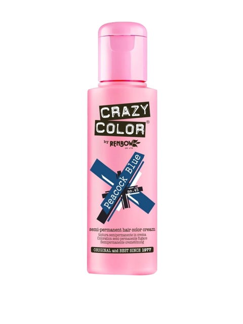 

CRAZY COLOR Hair Colour Peacock Blue 45 - 100 ml, Green
