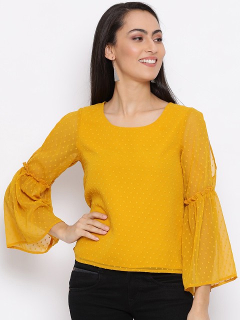 

DRAAX Fashions Woman Yellow Regular Top