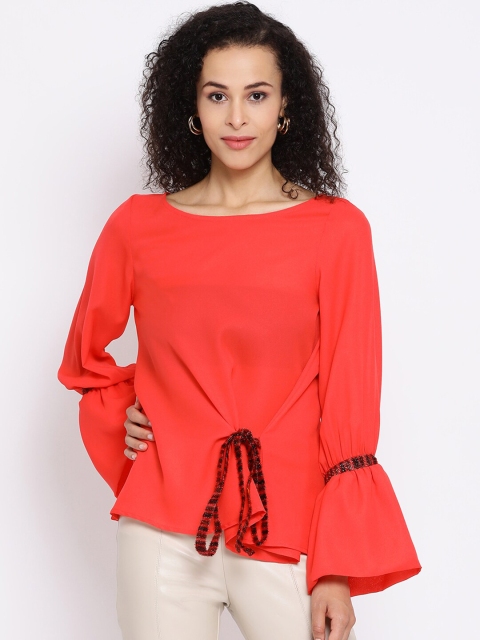 

DRAAX Fashions Red Regular Top