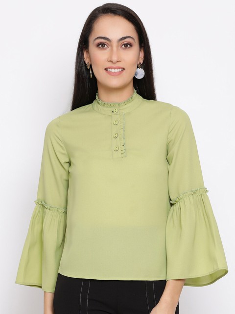 

DRAAX Fashions Women Green Regular Top