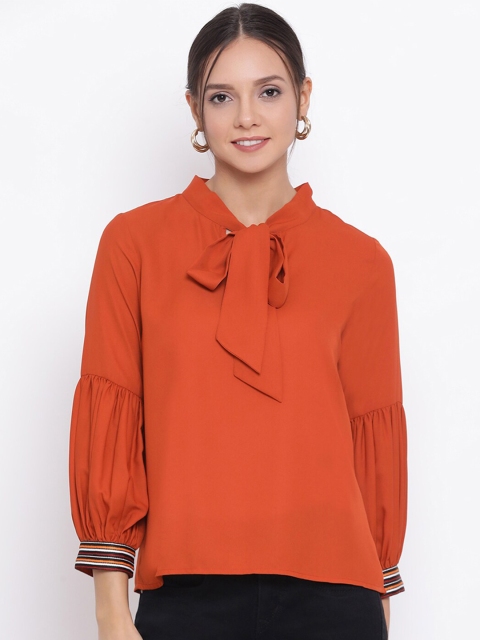 

DRAAX Fashions Women Brown Solid Top