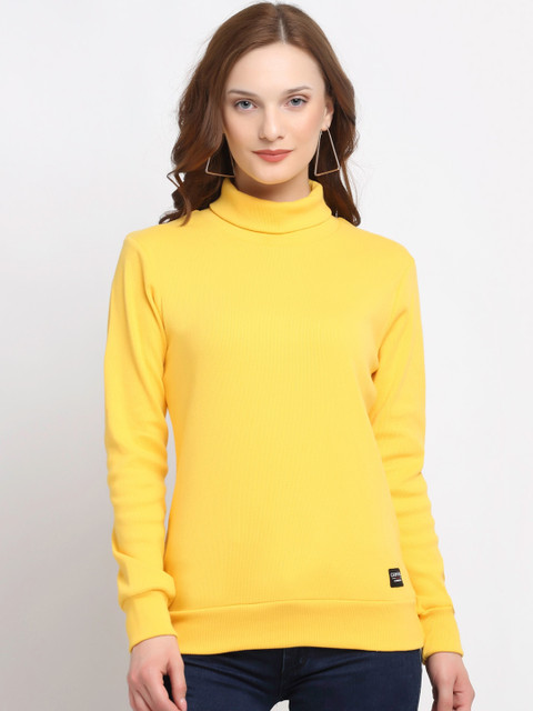 

GRIFFEL Women Yellow Sweatshirt