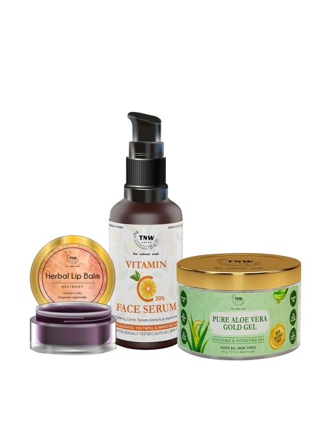 

TNW the natural wash Pack of 3 Skin Care Gift Set, White