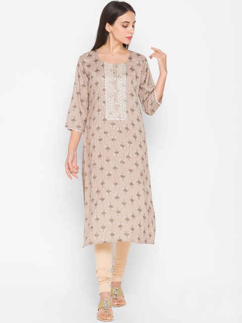 

ZOLA Women Grey Ethnic Motifs Printed Kurta