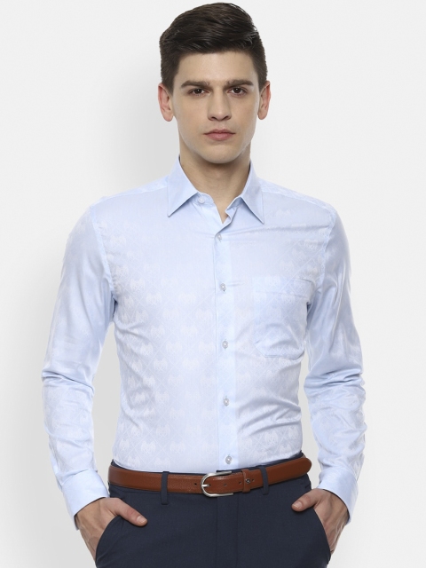 

Louis Philippe Gods & Kings Men Blue Opaque Cotton Formal Shirt