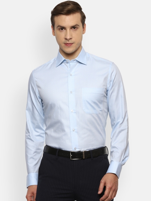 

Louis Philippe Gods & Kings Men Blue Opaque Formal Shirt