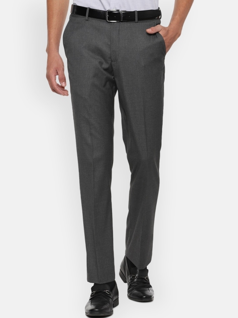 

Louis Philippe Men Grey Slim Fit Formal Trousers