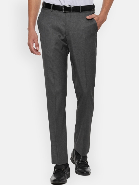 

Louis Philippe Men Grey Slim Fit Formal Trousers