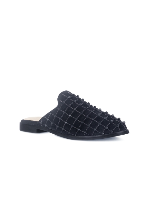 

London Rag Women Black Party Mules Flats