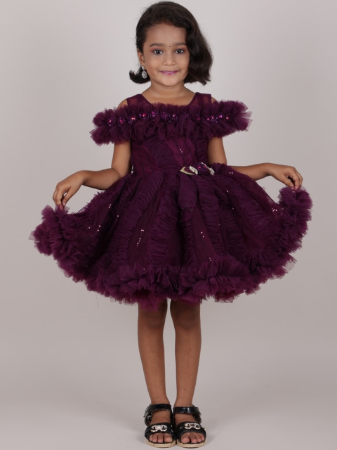 

Pothys Purple Net Dress