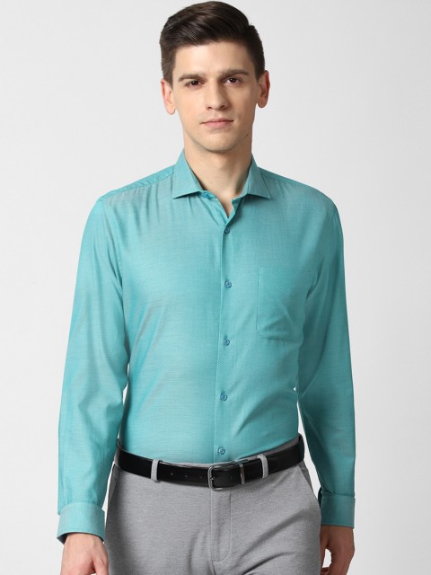 

Peter England Men Blue Slim Fit Opaque Formal Shirt