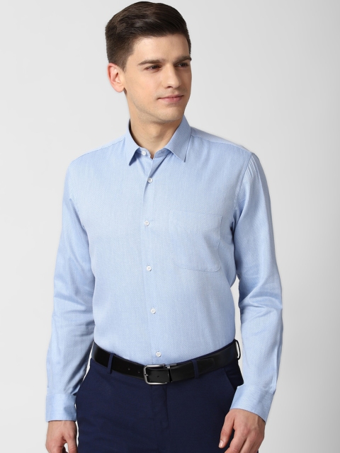 

Peter England Men Blue Opaque Formal Shirt