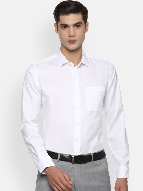 

Van Heusen Men White Slim Fit Opaque Formal Shirt