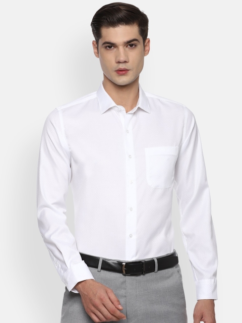

Van Heusen Men White Slim Fit Opaque Formal Shirt