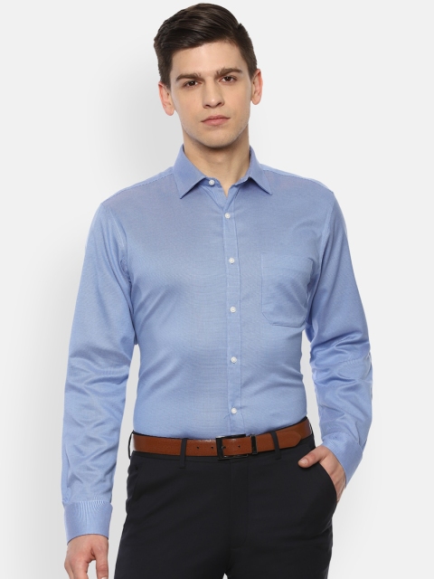 

Van Heusen Men Blue Opaque Formal Cotton Shirt