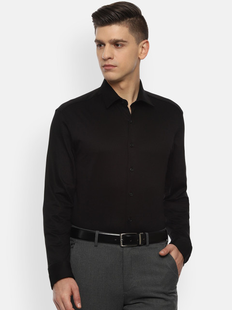 

Van Heusen Men Black Slim Fit Opaque Formal Shirt