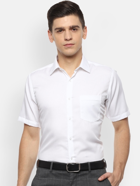

Van Heusen Men White Opaque Cotton Formal Shirt