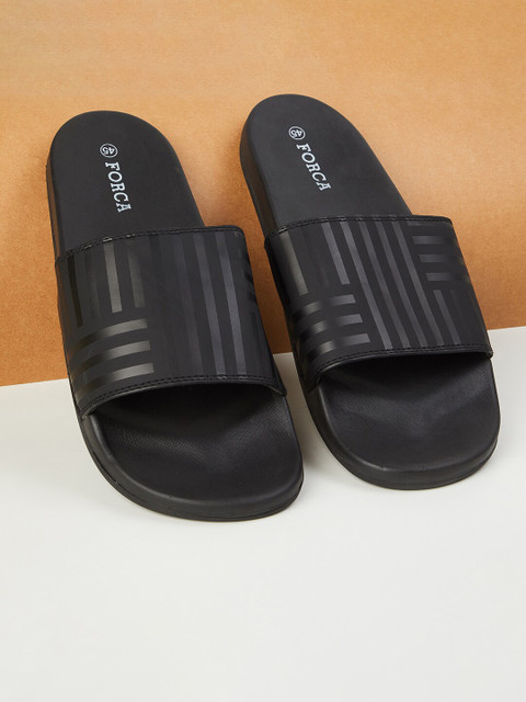 

Forca Men Black Striped Slipers