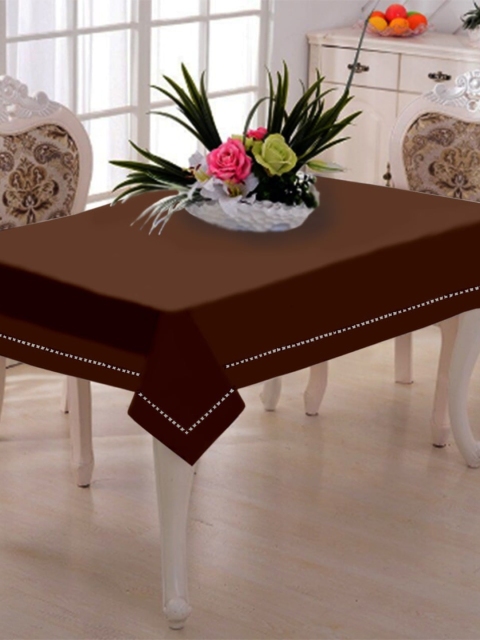 

Lushomes Brown Solid Pure Cotton 6-Seater Rectangular Table Cover