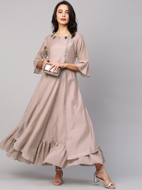 

FASHOR Pink Layered Maxi Dress
