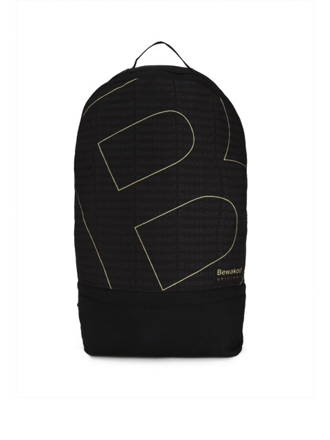 

Bewakoof Unisex Black Printed Backpack