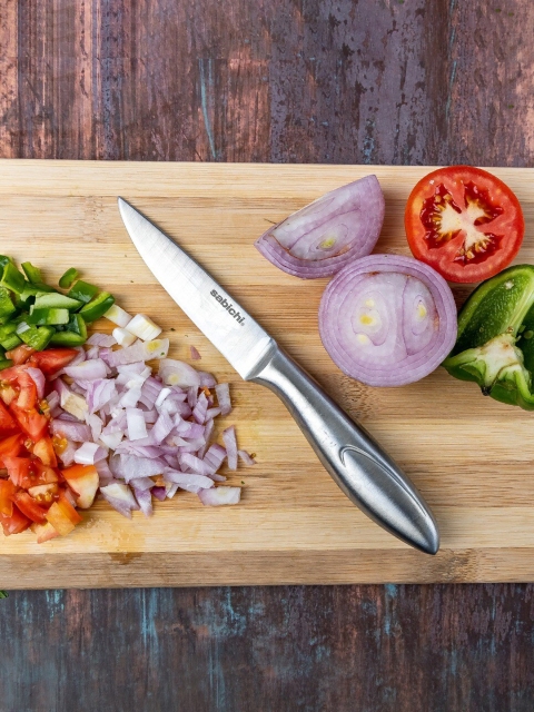 

Sabichi Silver-Toned Stainless Steel Chef's Knife