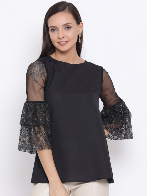 

DRAAX Fashions Black Solid Top